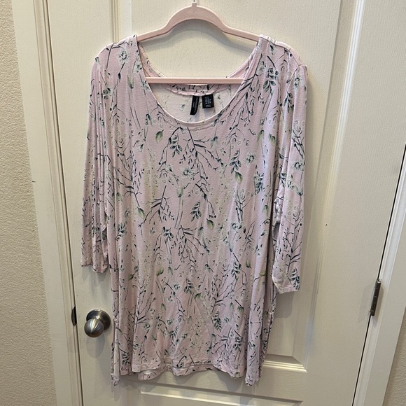 Cynthia Rowley Tops - Cynthia Rowley Blush Branch Pattern Tunic